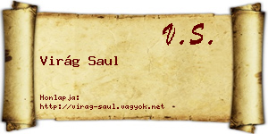 Virág Saul névjegykártya