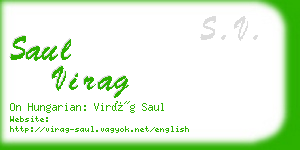 saul virag business card
